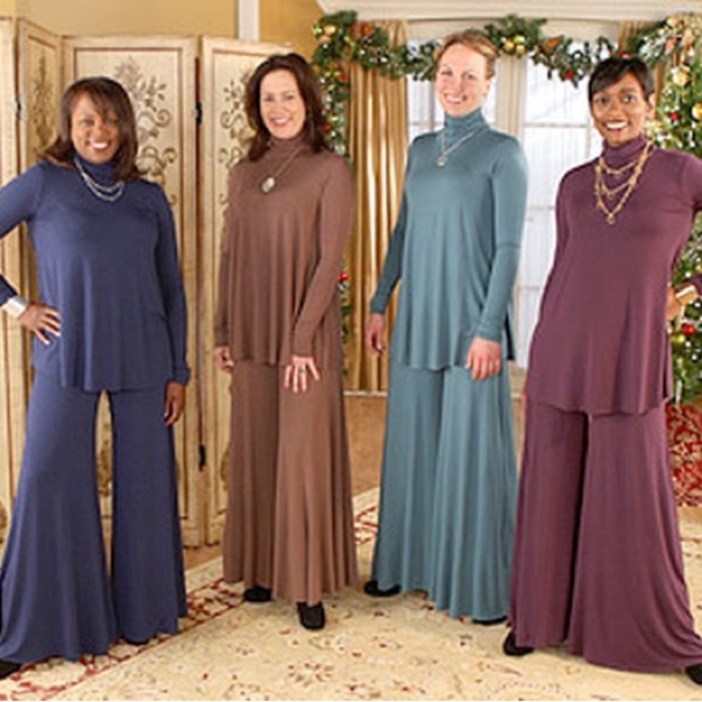 Rachel Pally Medium Swing Turtleneck & Sailor Pants Oprahs Favorite Things Flaw